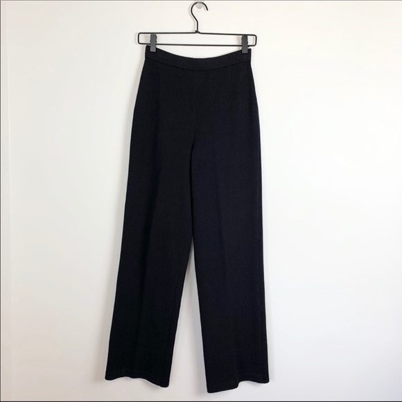 ST. JOHN SANTANA KNIT PANTS SZ 4 NAVY BLUE - Picture 7 of 11